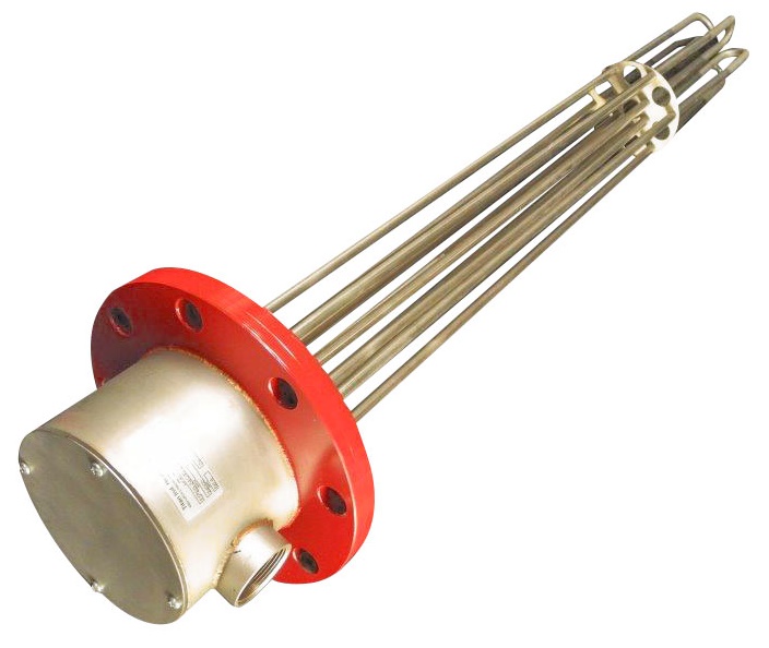 Flanged Immersion Heaters Industrial Fluid Heaters, Temperature